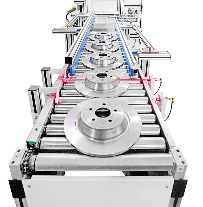 Sensori-Inizio-Linea Marquage laser sur disques de frein
